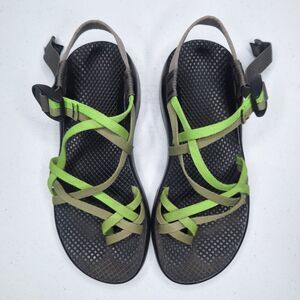 Chacos Sandals Womens 8 Green Double Strap Toe Strap Outdoors Water Casual